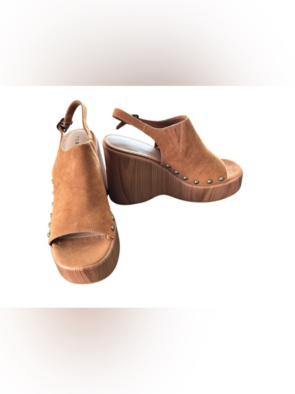 Torrid Brown Suede Peep-Toe Platform Wedge Sandals NWOT